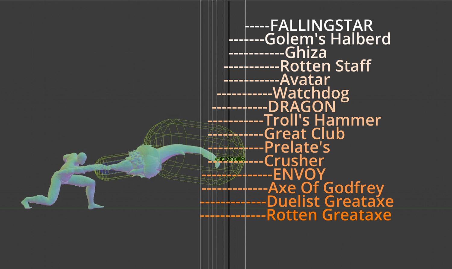 Colossal Weapon Range